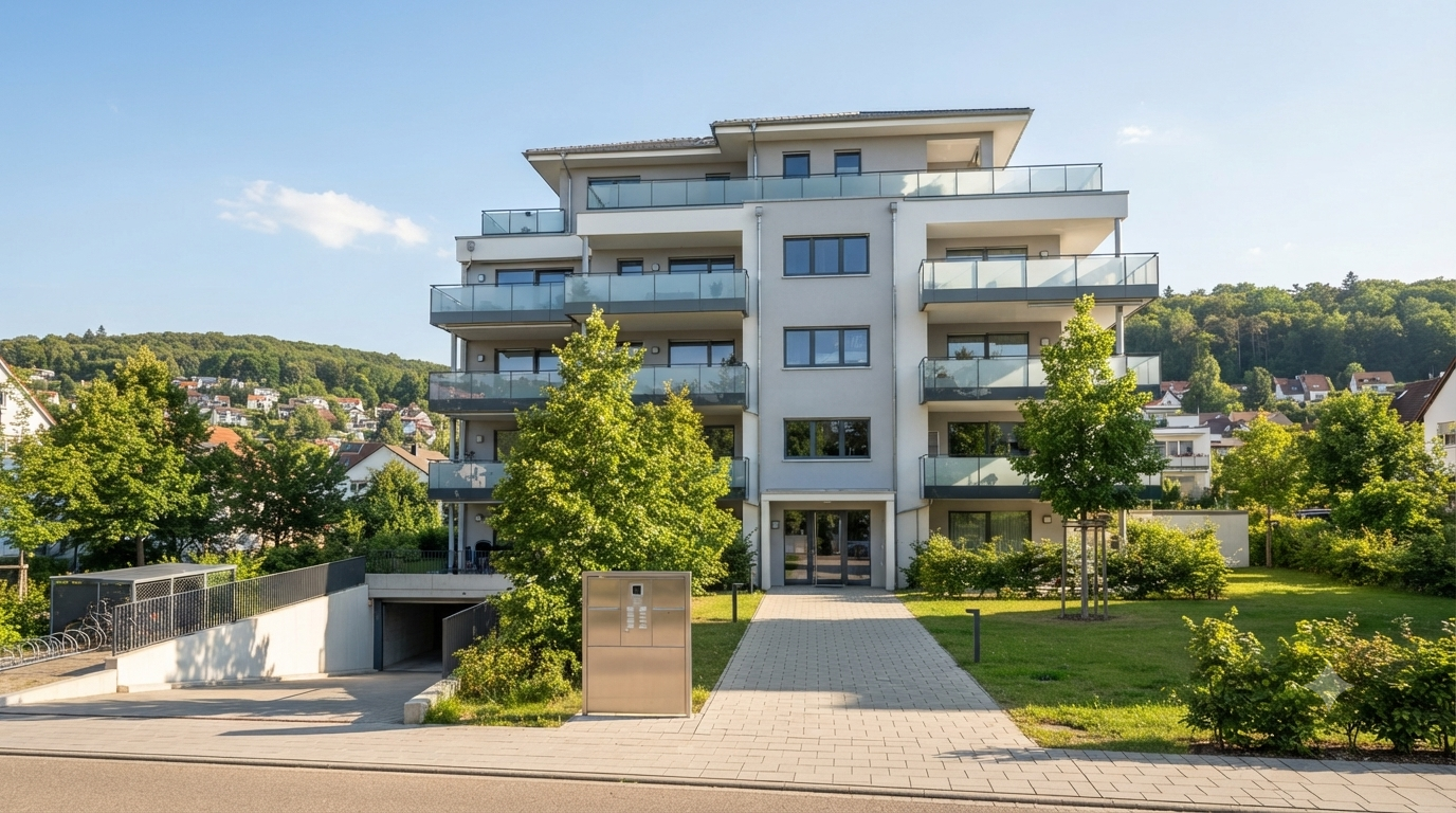 Modernes Mehrfamilienhaus